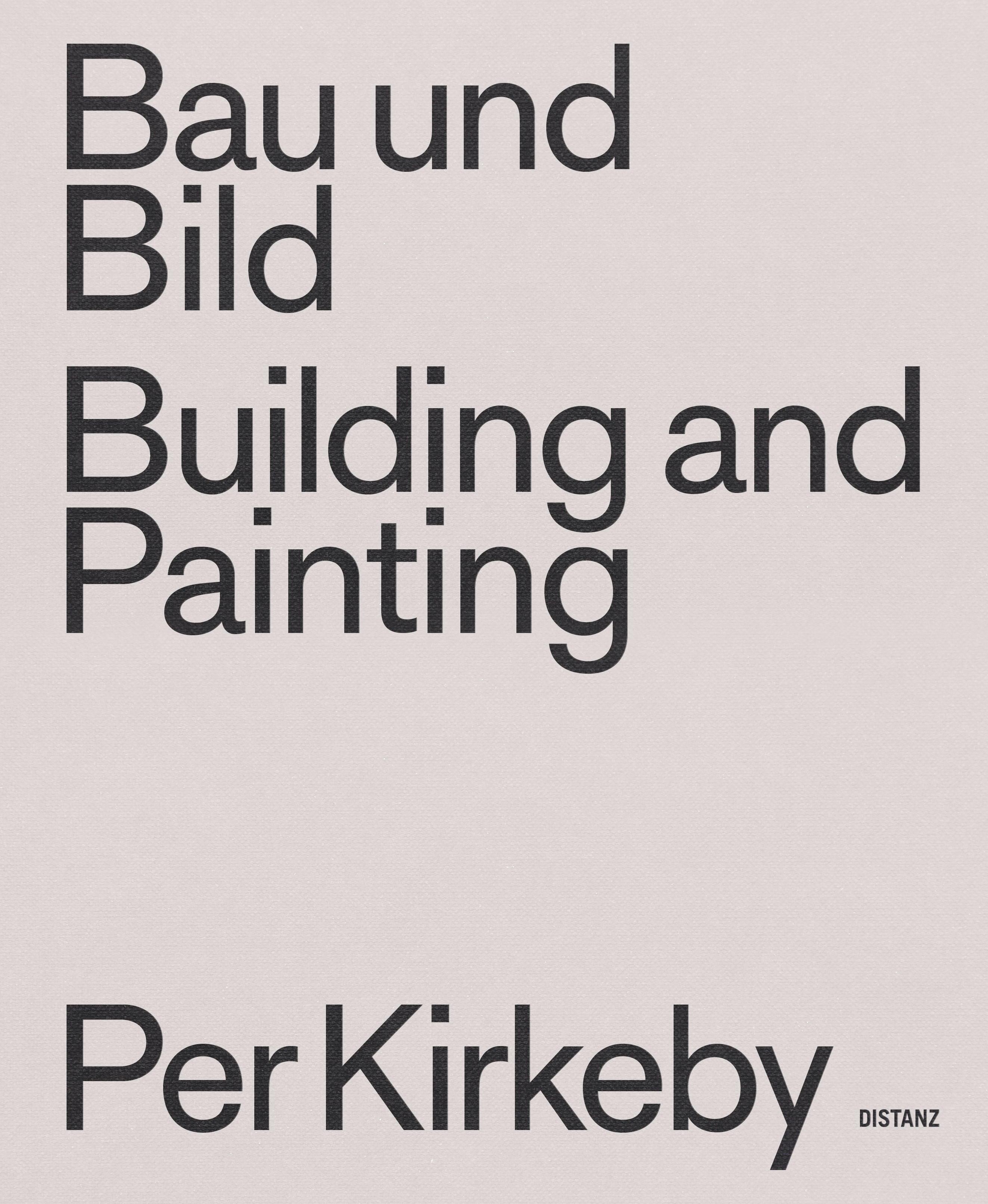 Buchcover Per Kirkeby – Bau und Bild