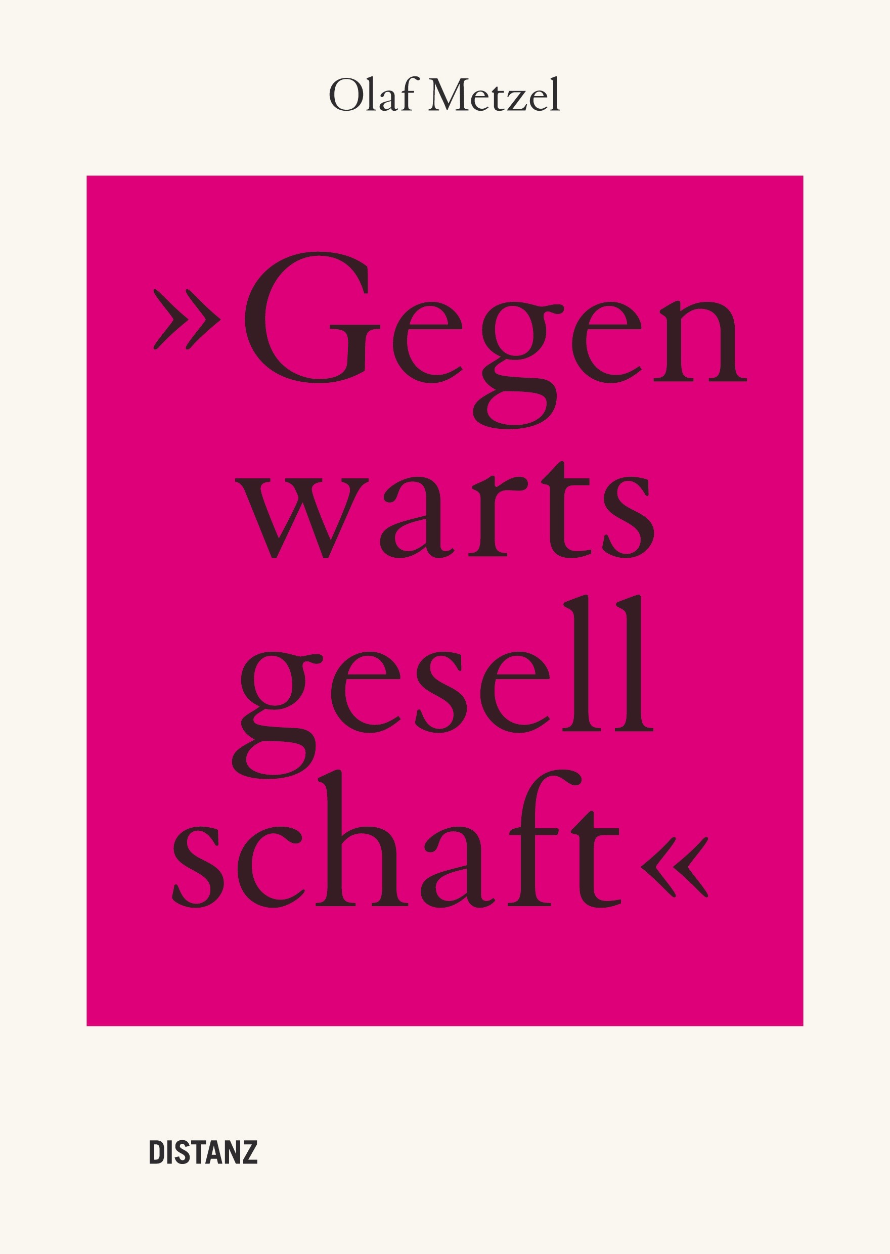 Buchcover "Gegenwartsgesellschaft"