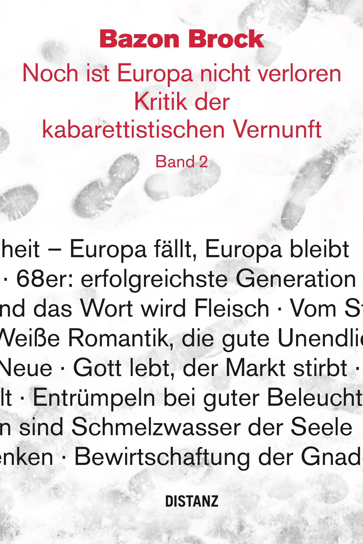 Buchcover Noch ist Europa nicht verloren. Kritik der kabarettistischen Vernunft. Band 2