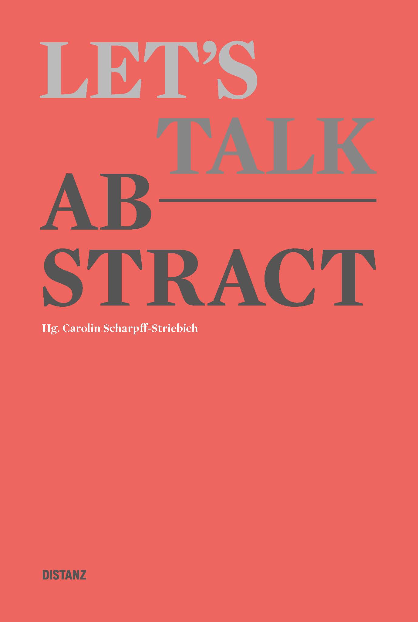 Buchcover Let's talk abstract