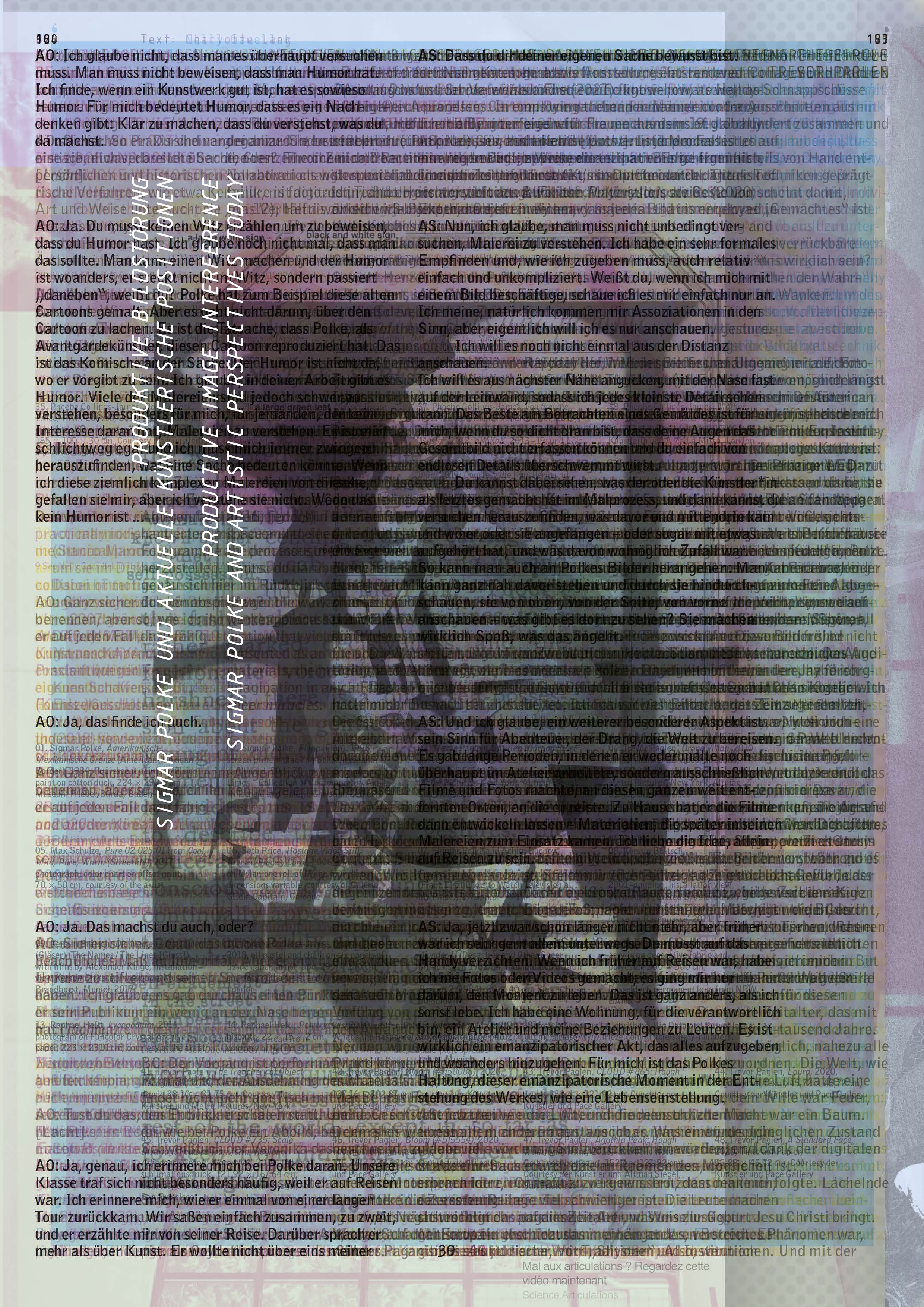 Buchcover Produktive Bildstörung. Sigmar Polke und aktuelle künstlerische Positionen