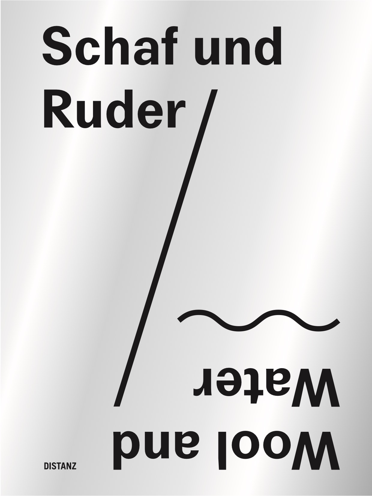 Buchcover Schaf und Ruder / Wool and Water